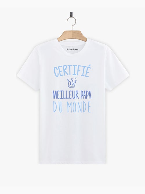 T-shirt Homme - CERTIFIE MEILLEUR PAPA - Kiabi
