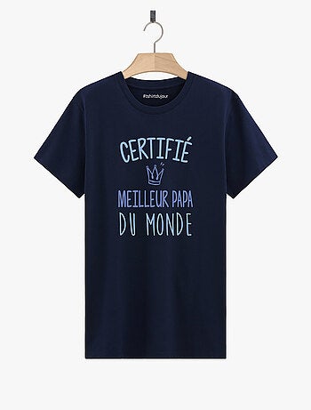 T-shirt Homme - CERTIFIE MEILLEUR PAPA