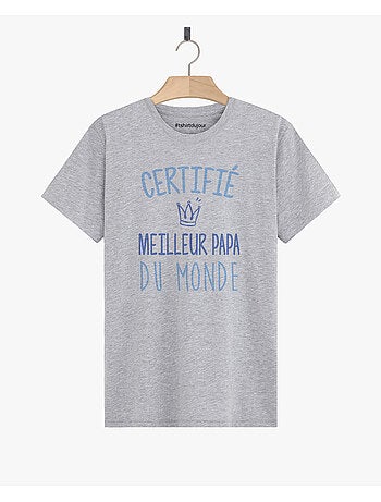 T-shirt Homme - CERTIFIE MEILLEUR PAPA