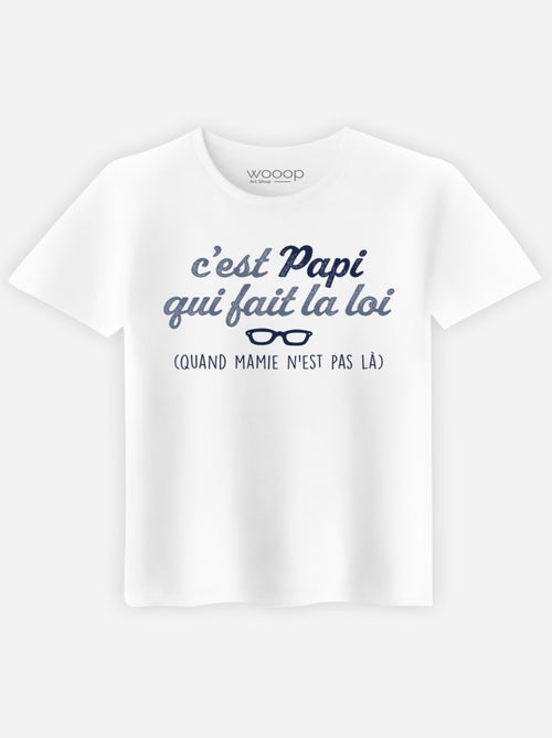T-shirt Homme - C'EST PAPI QUI FAIT LA LOI - Kiabi