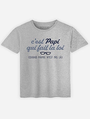 T-shirt Homme - C'EST PAPI QUI FAIT LA LOI