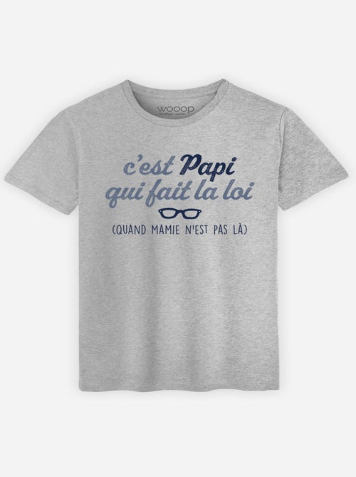 T-shirt Homme - C'EST PAPI QUI FAIT LA LOI - Kiabi