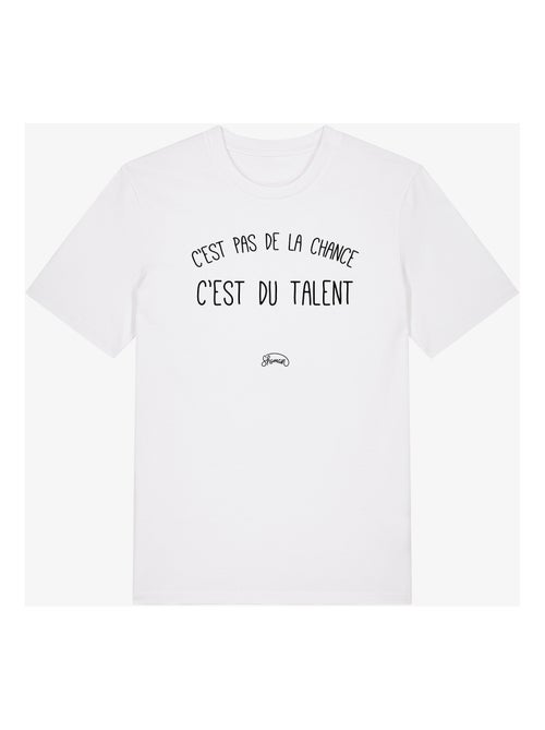 T-shirt Homme - C'EST PAS DE LA CHANCE C'EST DU TALENT - Kiabi