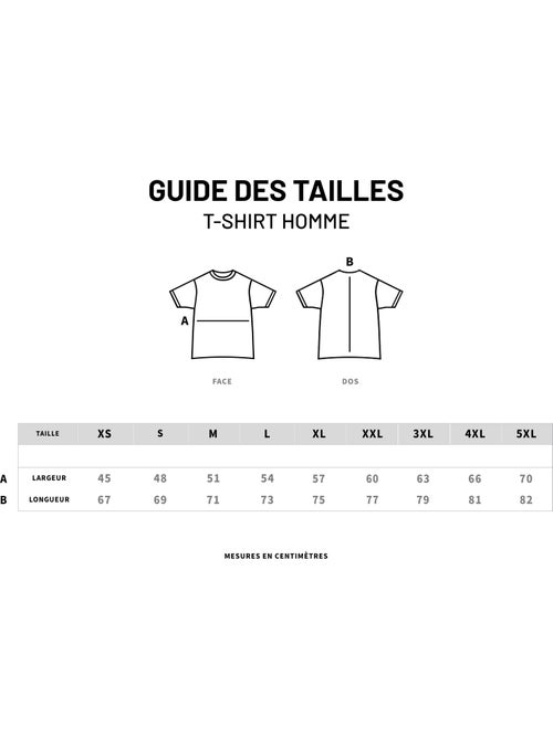 T-shirt Homme - C'EST PAS DE LA CHANCE C'EST DU TALENT - Kiabi