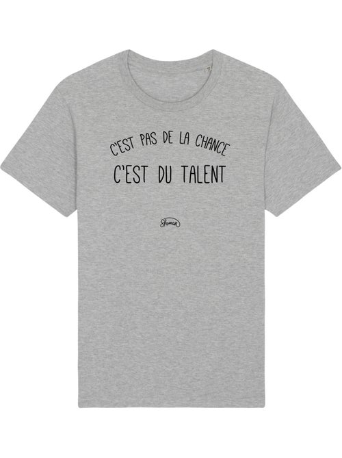 T-shirt Homme - C'EST PAS DE LA CHANCE C'EST DU TALENT - Kiabi