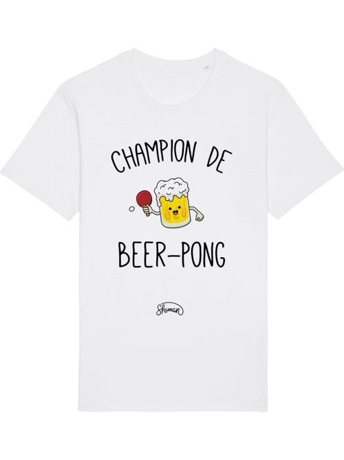 T-shirt Homme - CHAMPION DE BEER-PONG - Kiabi