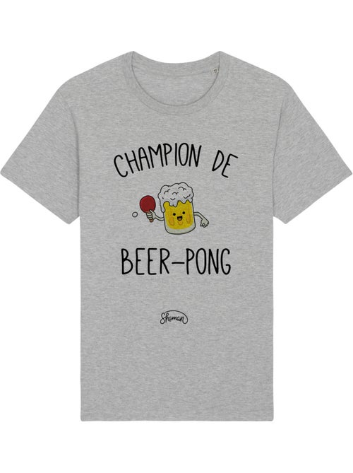 T-shirt Homme - CHAMPION DE BEER-PONG - Kiabi