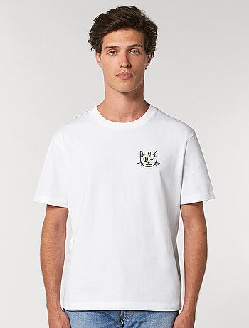 T-shirt Homme - CHAT CLIN DOEIL CŒUR
