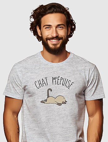 T-shirt Homme - CHAT M'EPUISE