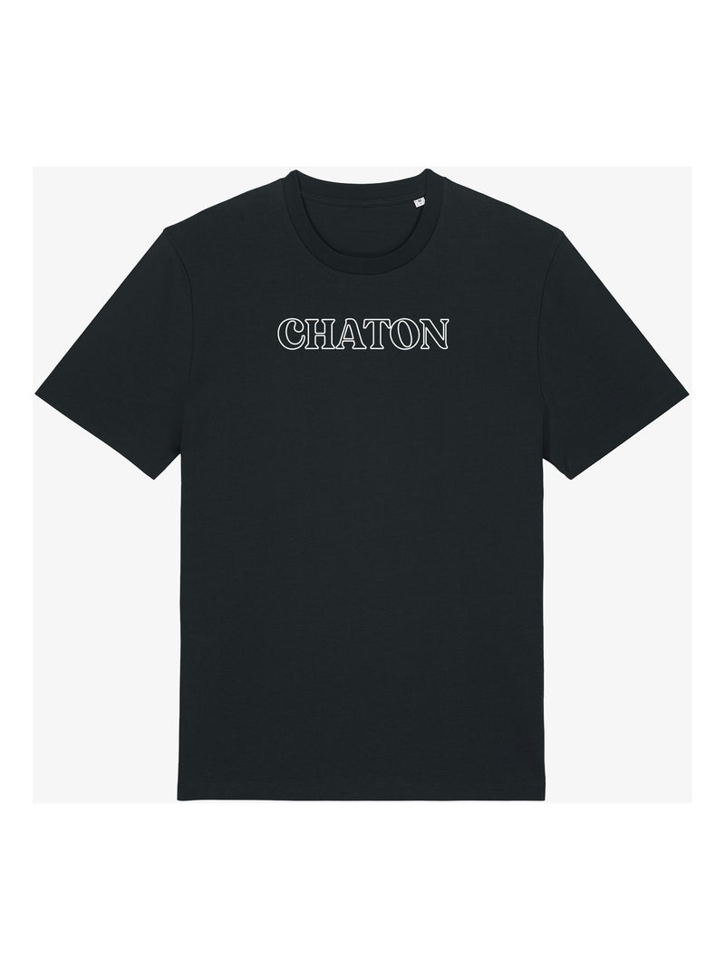 T-shirt Homme - CHATON Noir - Kiabi