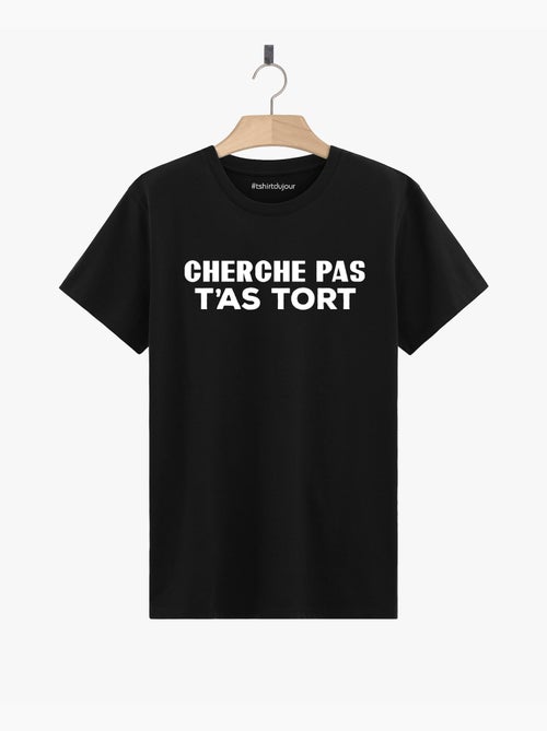 T-shirt Homme - CHERCHE PAS T'AS TORT - Kiabi