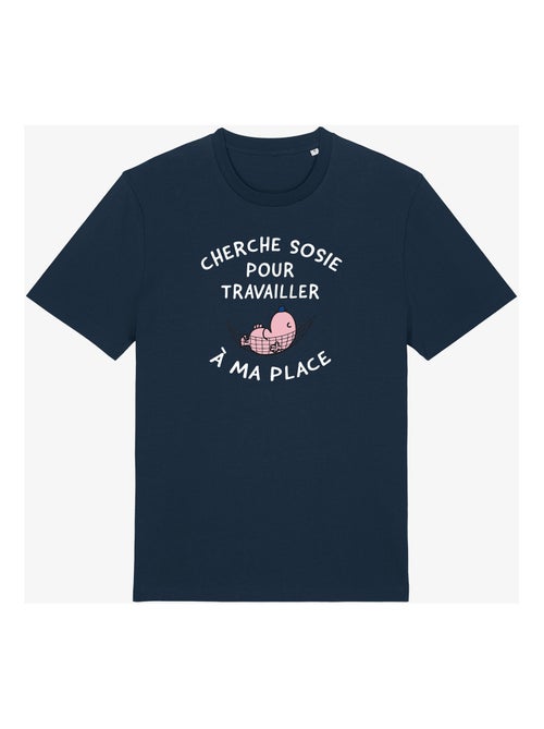 T-shirt Homme - CHERCHE SOSIE POUR TRAVAILLER A MA PLACE - Kiabi
