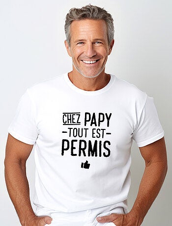 T-shirt Homme - CHEZ PAPY TOUT EST PERMIS