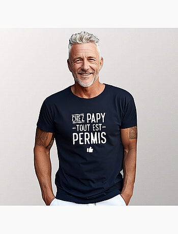 T-shirt Homme - CHEZ PAPY TOUT EST PERMIS
