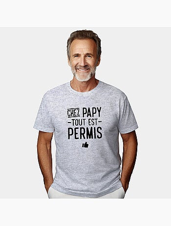 T-shirt Homme - CHEZ PAPY TOUT EST PERMIS