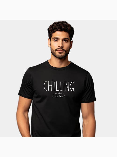 T-shirt Homme - CHILLING IS WHAT I DO BEST - Kiabi