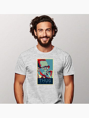 T-shirt homme - chirac thug life