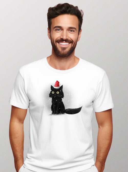 T-shirt Homme - CHRISTMAS CAT - Kiabi