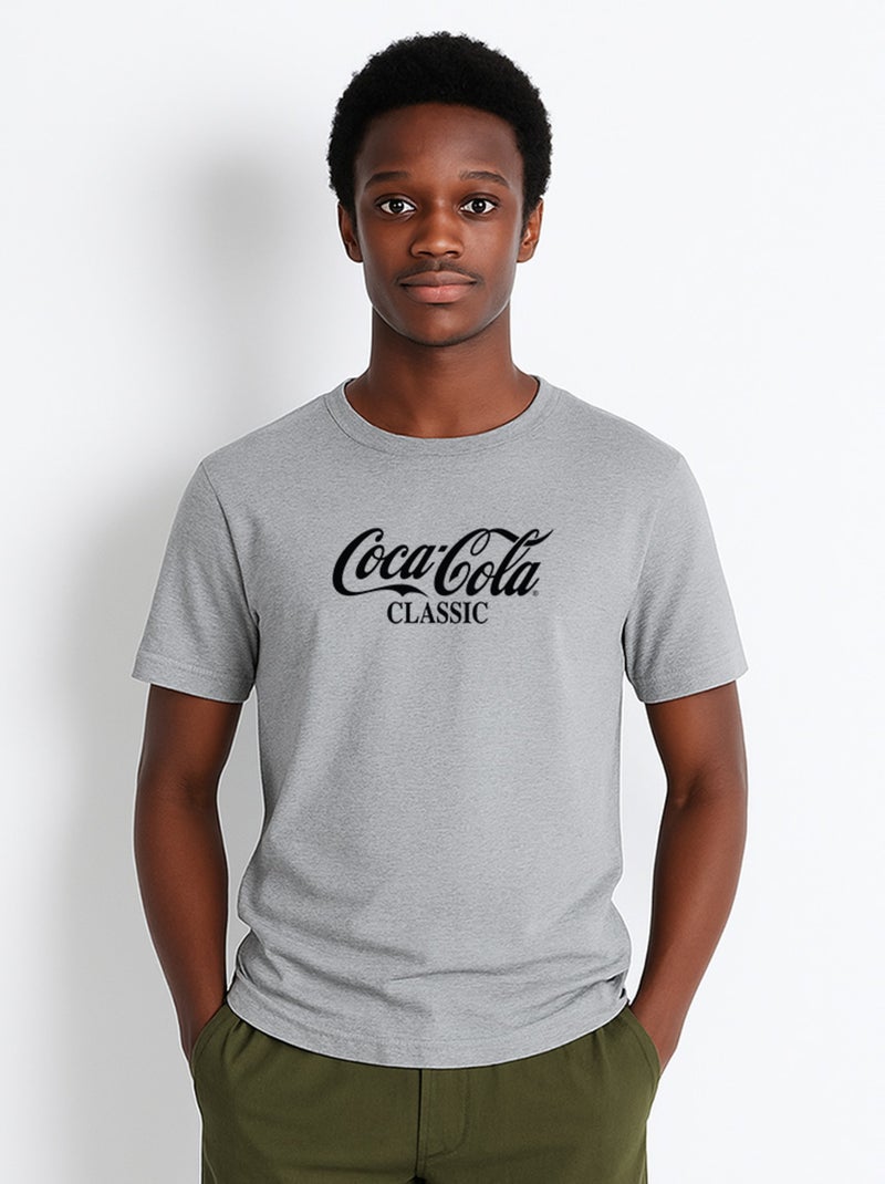 T-shirt Homme - COCA COLA CLASSIC Gris chiné - Kiabi