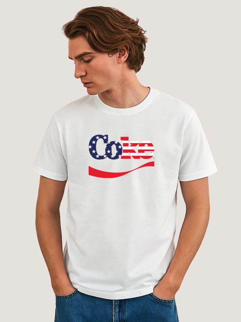T-shirt Homme - COKE Blanc - Kiabi