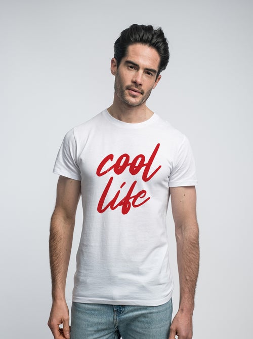 T-shirt Homme - COOL LIFE WAF - Kiabi