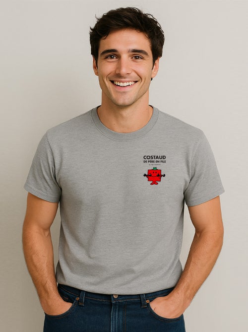 T-shirt Homme - COSTAUD DE PÈRE EN FILS CŒUR - Kiabi