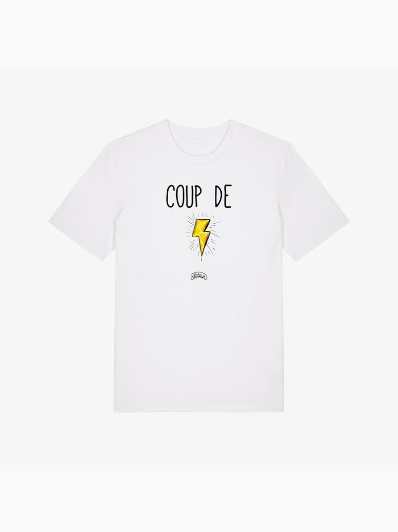T-shirt Homme - COUP DE FOUDRE Blanc - Kiabi