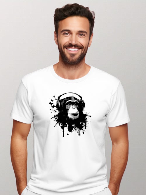 T-shirt Homme - CREATIVE MONKEY - Kiabi