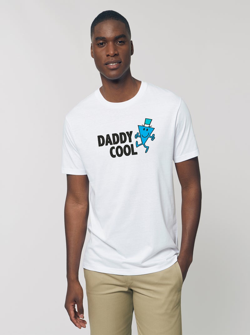T-shirt Homme - DADDY COOL FACE 2 Blanc - Kiabi