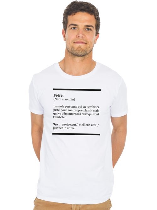 T-shirt Homme - DÉFINITION FRÈRE - Kiabi