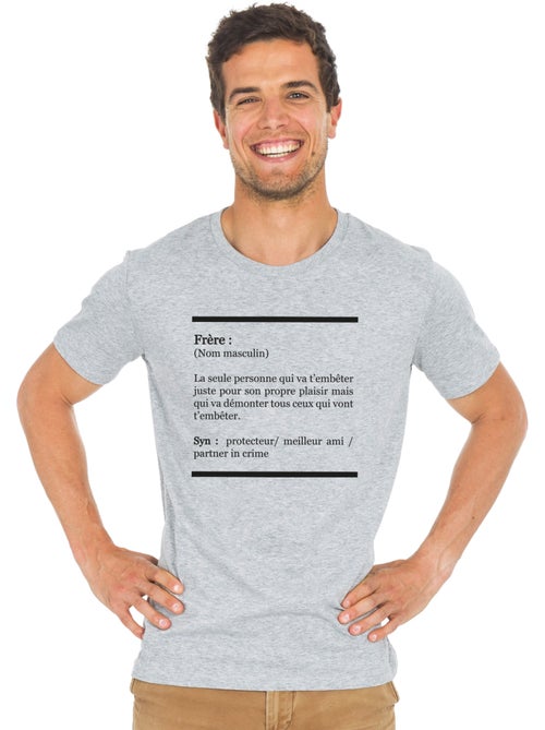 T-shirt Homme - DÉFINITION FRÈRE - Kiabi