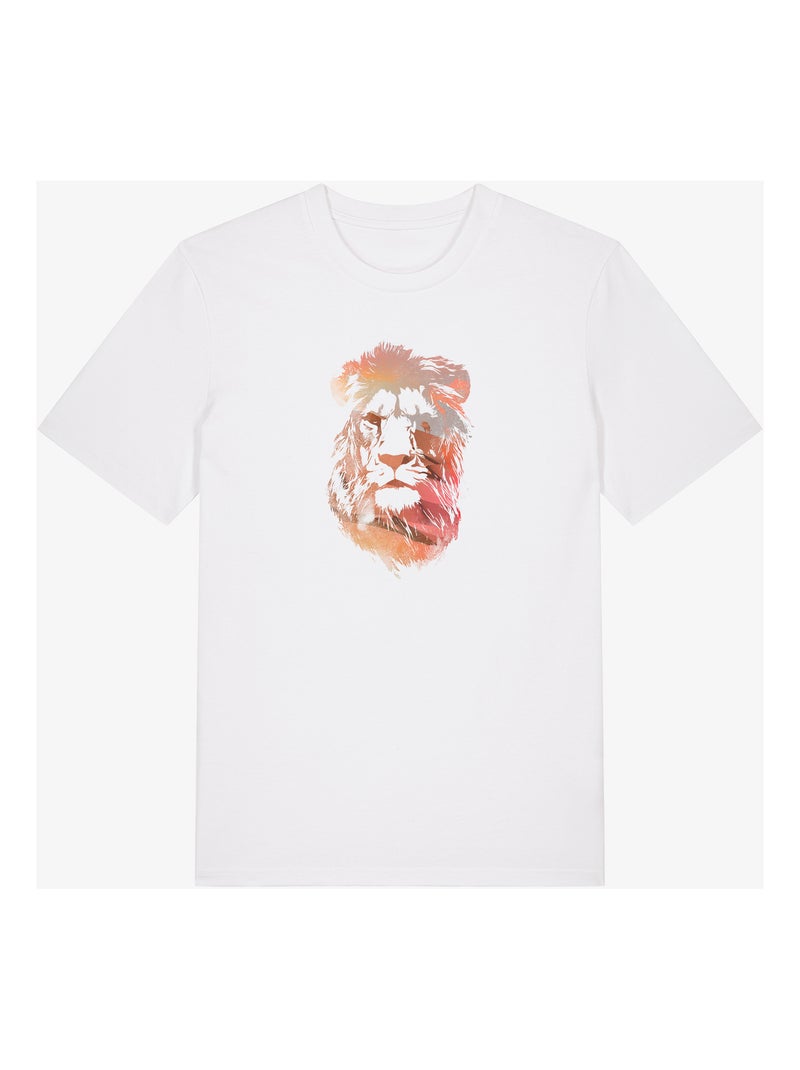T-shirt Homme - DESERT LION Blanc - Kiabi