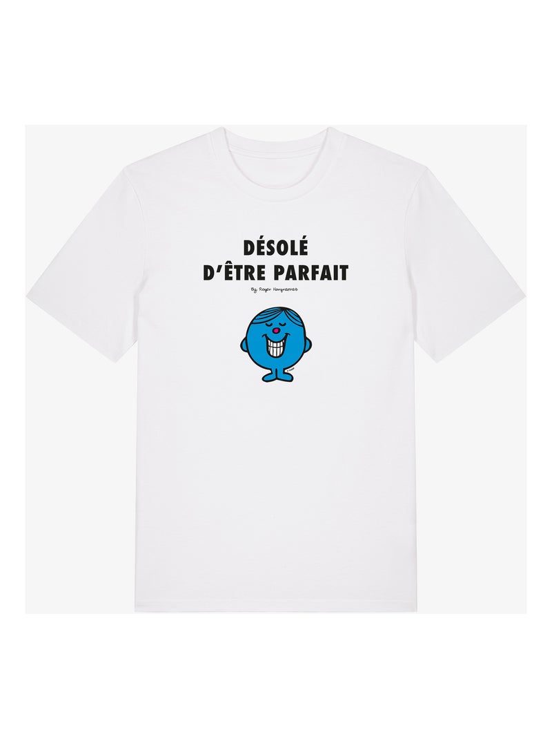 T-shirt Homme - DÉSOLÉ D'ÊTRE PARFAIT 2 Blanc - Kiabi