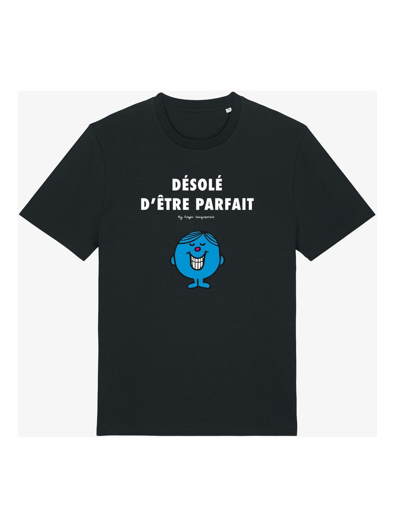 T-shirt Homme - DÉSOLÉ D'ÊTRE PARFAIT 2 Noir - Kiabi