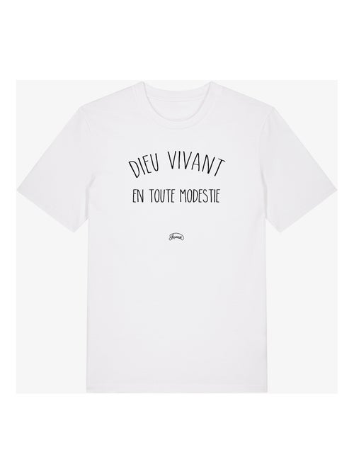 T-shirt Homme - DIEU VIVANT EN TOUTE MODESTIE - Kiabi