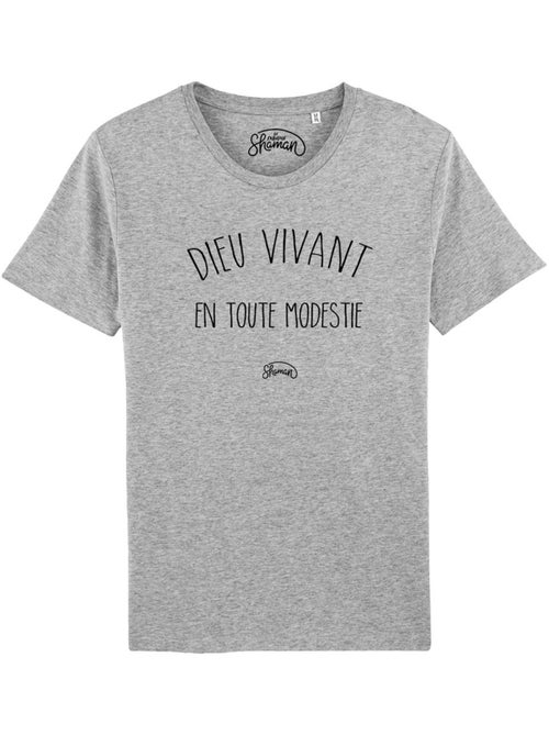 T-shirt Homme - DIEU VIVANT EN TOUTE MODESTIE - Kiabi