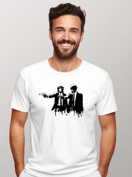 T-shirt Homme - DIVINE MONKEY INTERVENTION - Kiabi