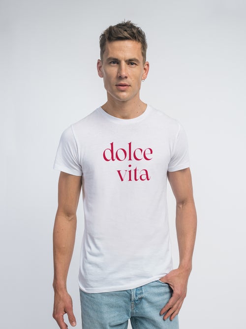 T-shirt Homme - DOLCE VITA ROUGE - Kiabi
