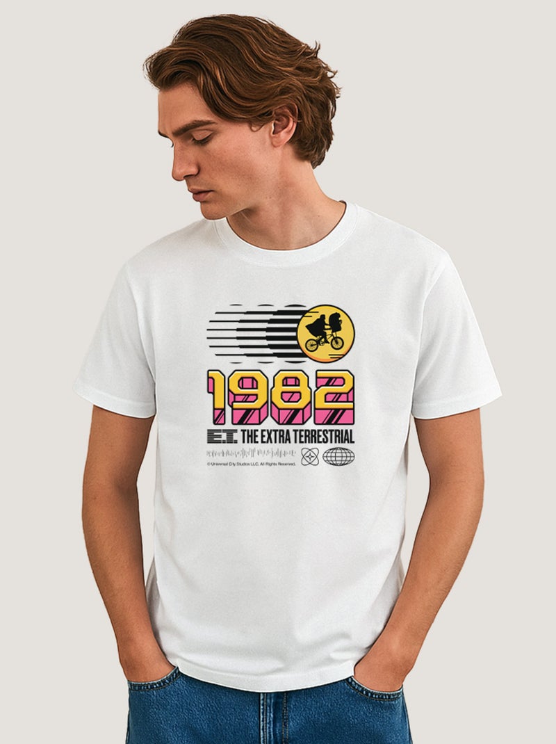 T-shirt Homme - E.T 1982 Blanc - Kiabi
