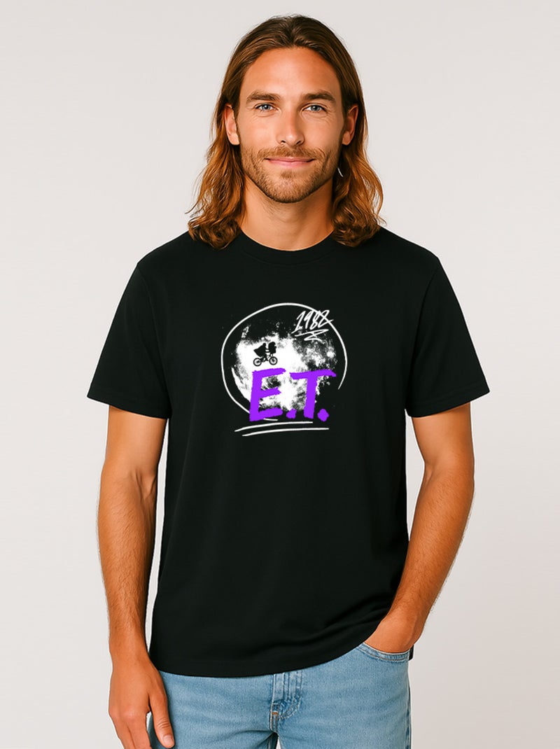 T-shirt Homme - E.T LOGO Noir - Kiabi