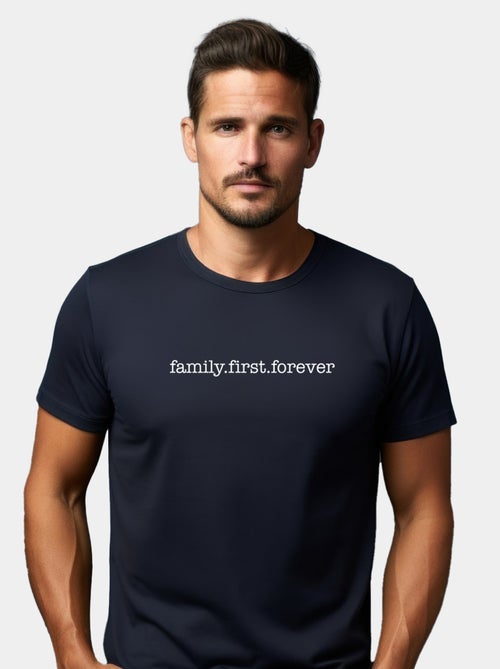 T-shirt Homme - FAMILY FIRST FOREVER - Kiabi