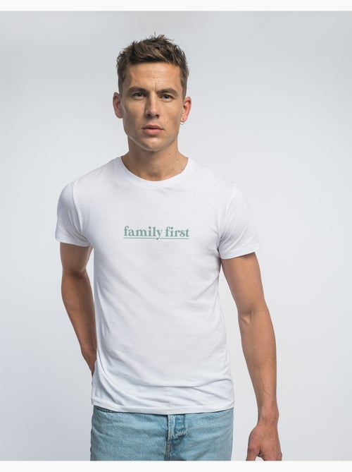 T-shirt Homme - FAMILY FIRST VERT - Kiabi
