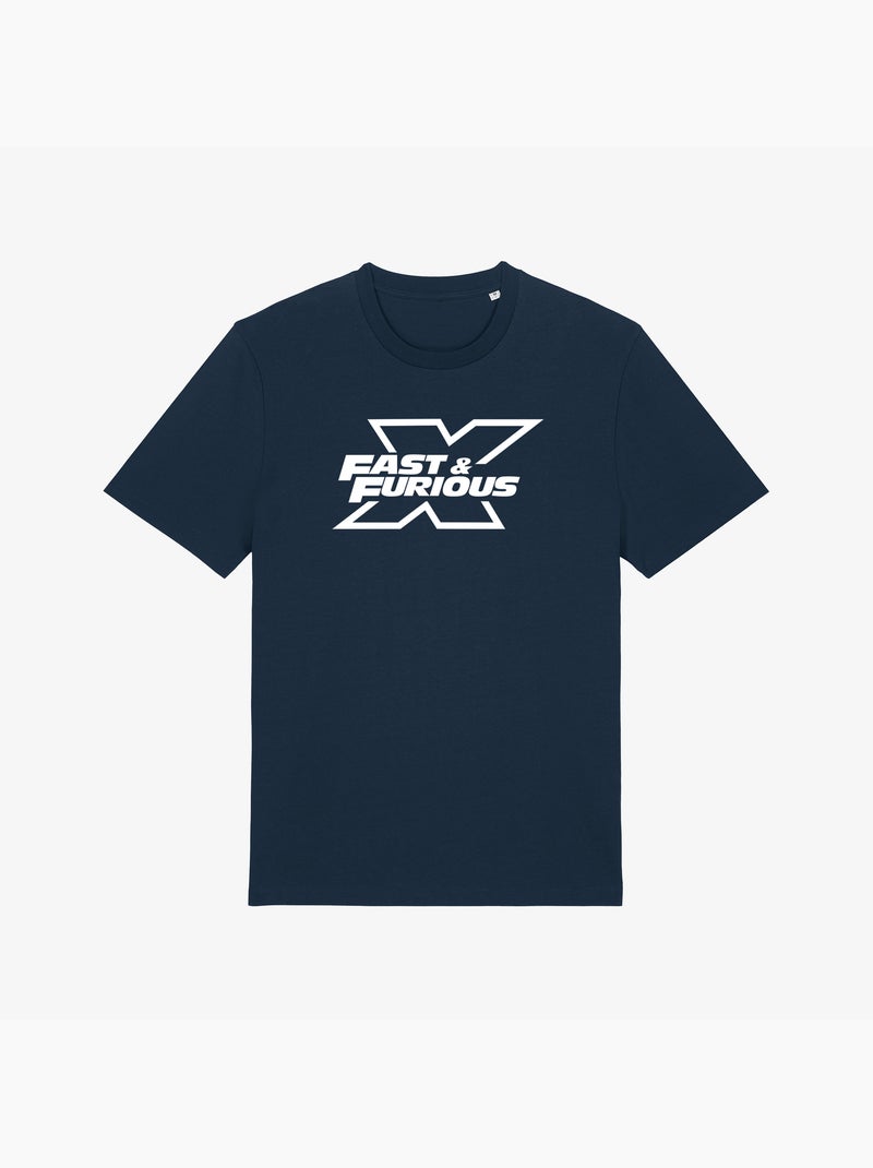 T-shirt Homme - FAST AND FURIOUS LOGO Bleu marine - Kiabi
