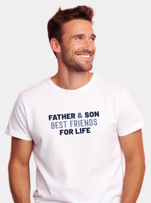 T-shirt Homme - FATHER AND SON BEST FRIENDS FOR LIFE - Kiabi