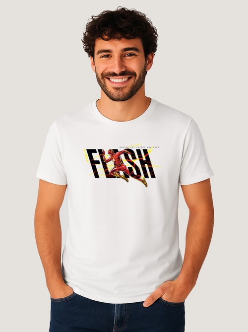 T-shirt Homme - FLASH BLACK SAVING THE FUTURE AND PAST - Kiabi