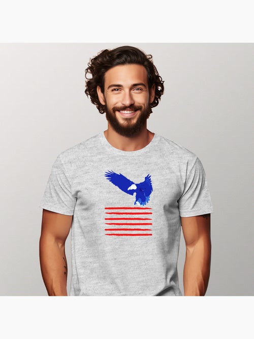 T-shirt Homme - FLYING THE FLAG - Kiabi
