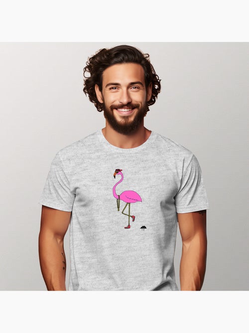T-shirt Homme - FREDERICK THE FLAMINGO - Kiabi