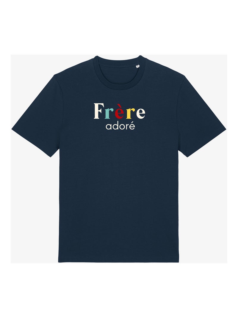 T-shirt Homme - FRÈRE ADORÉ Bleu marine - Kiabi