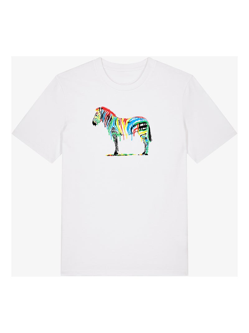 T-shirt Homme - FRESH PAINT Blanc - Kiabi