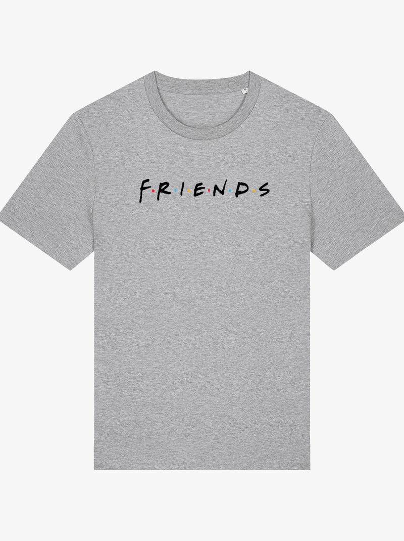T-shirt Homme - FRIENDS LOGO BLACK Gris chiné - Kiabi
